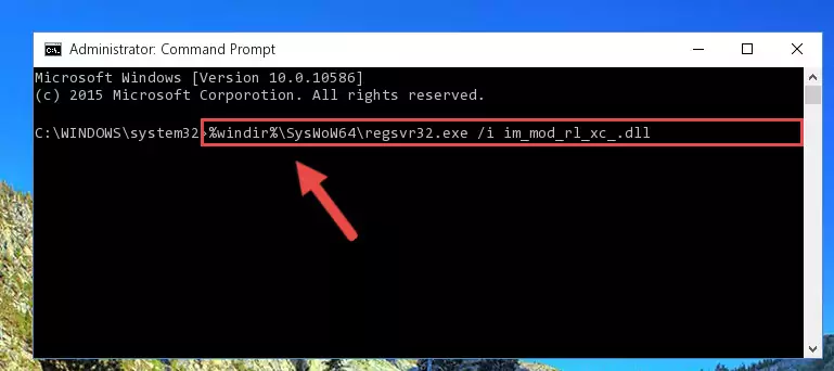 Uninstalling the broken registry of the Im_mod_rl_xc_.dll library from the Windows Registry Editor (for 64 Bit)
