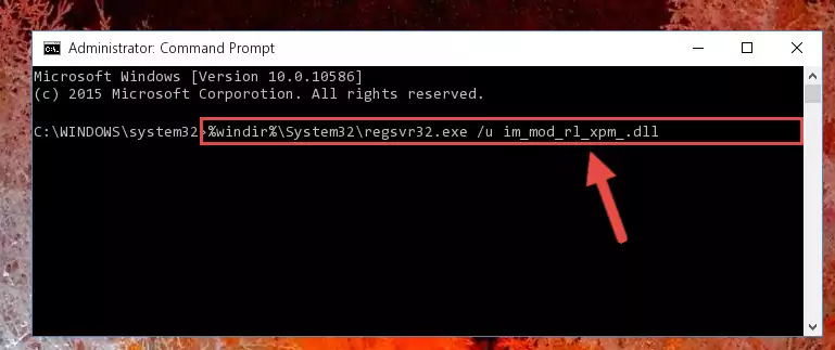 Extracting the Im_mod_rl_xpm_.dll file from the .zip file