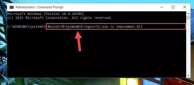 Creating a new registry for the Imacommon.dll library