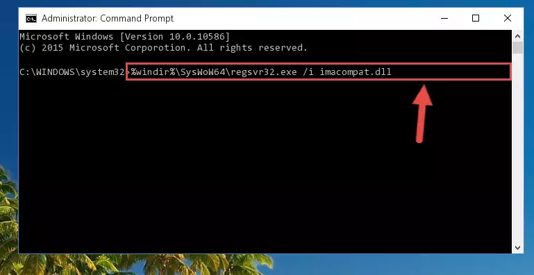 Uninstalling the Imacompat.dll file from the system registry