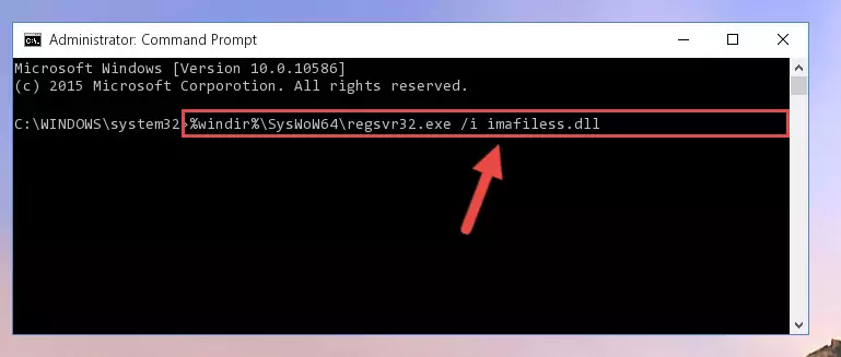 Uninstalling the Imafiless.dll file's broken registry from the Registry Editor (for 64 Bit)