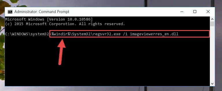 Deleting the damaged registry of the Imageviewerres_en.dll