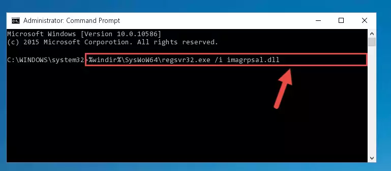 Uninstalling the Imagrpsal.dll library's broken registry from the Registry Editor (for 64 Bit)
