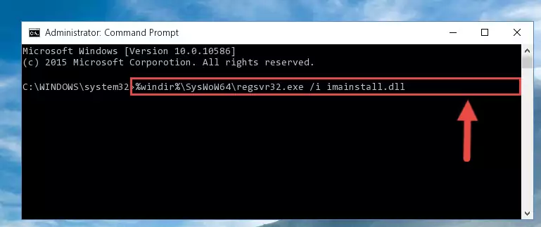 Uninstalling the Imainstall.dll file's broken registry from the Registry Editor (for 64 Bit)