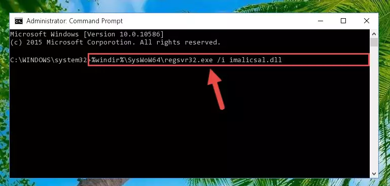 Uninstalling the broken registry of the Imalicsal.dll file from the Windows Registry Editor (for 64 Bit)