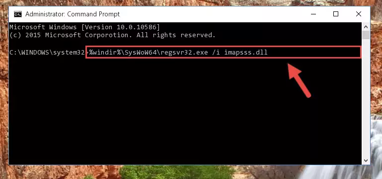 Uninstalling the broken registry of the Imapsss.dll file from the Windows Registry Editor (for 64 Bit)