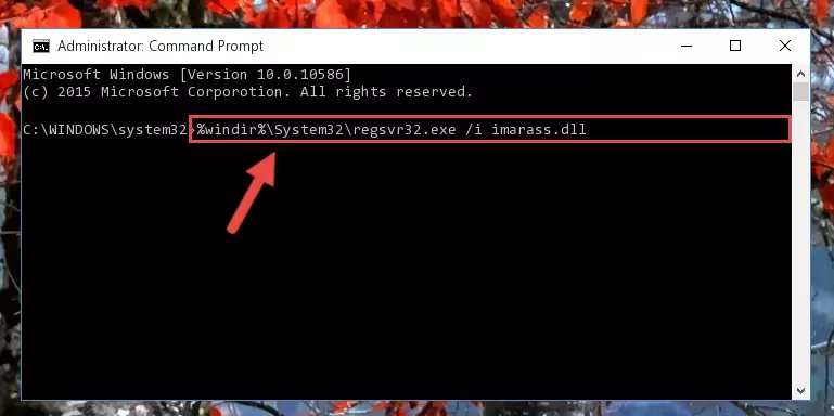 Uninstalling the Imarass.dll library from the system registry