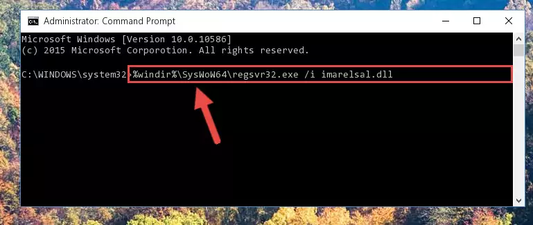 Uninstalling the Imarelsal.dll library's broken registry from the Registry Editor (for 64 Bit)