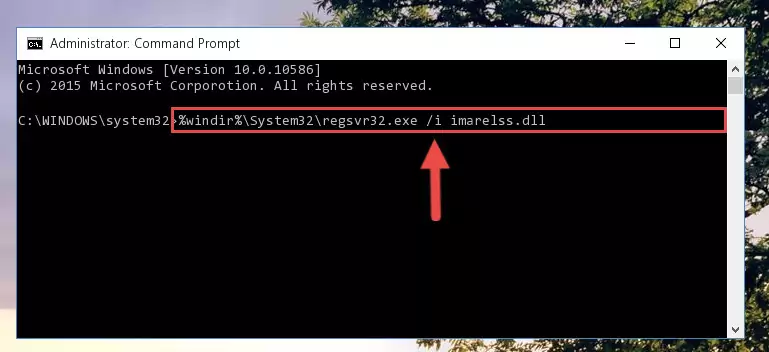 Uninstalling the Imarelss.dll file from the system registry