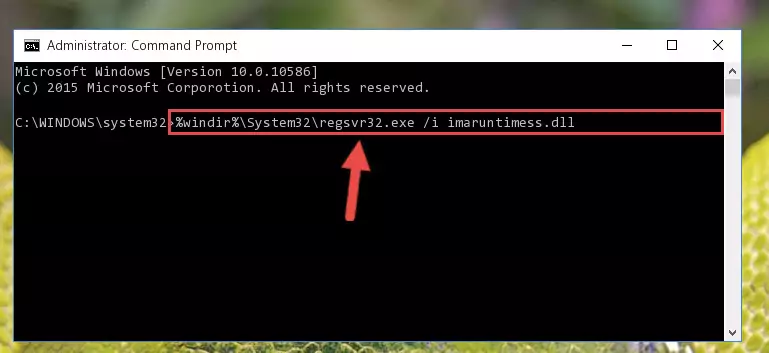 Reregistering the Imaruntimess.dll file in the system (for 64 Bit)