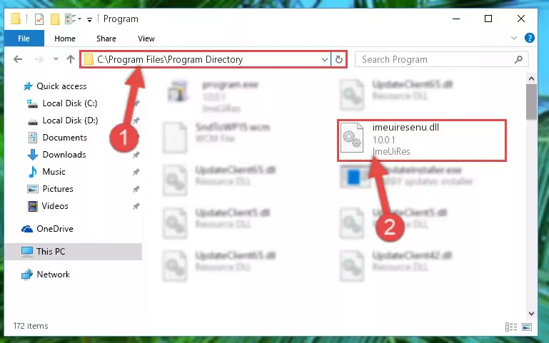 Uninstalling the broken registry of the Imeuiresenu.dll library from the Windows Registry Editor (for 64 Bit)