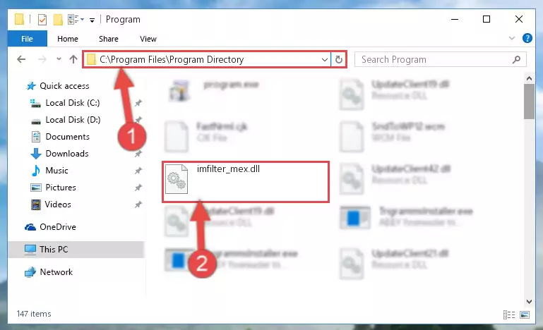 Choosing the Imfilter_mex.dll library