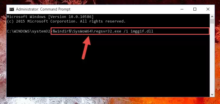 Cleaning the problematic registry of the Imggif.dll file from the Windows Registry Editor