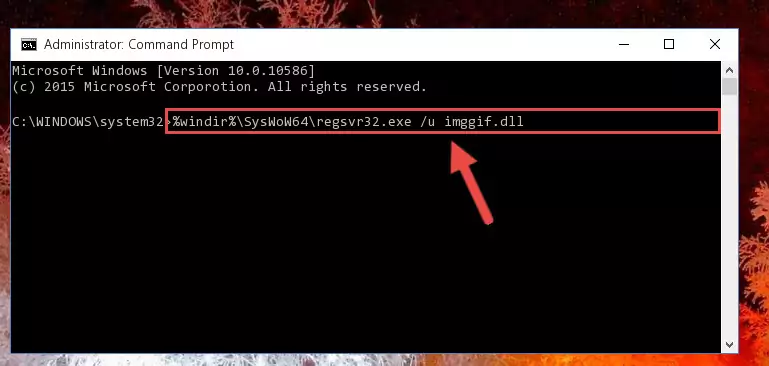 Creating a new registry for the Imggif.dll file