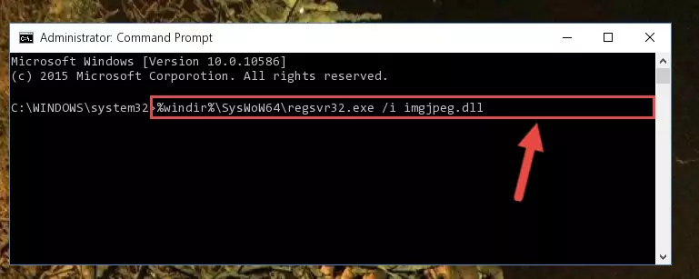 Uninstalling the Imgjpeg.dll file from the system registry