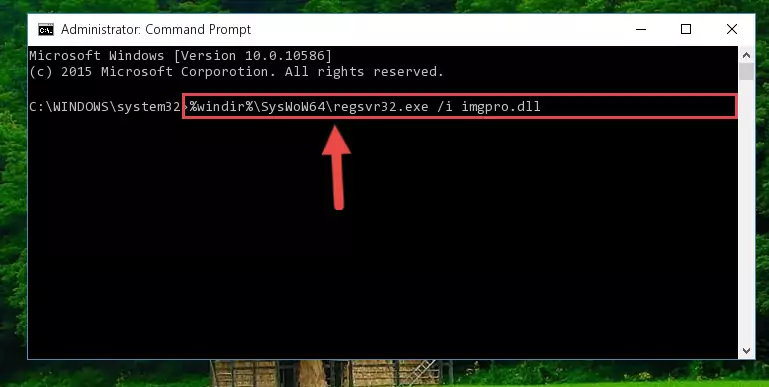 Deleting the Imgpro.dll file's problematic registry in the Windows Registry Editor
