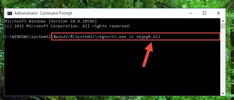Creating a new registry for the Imjpg8.dll file in the Windows Registry Editor