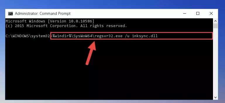 Creating a clean registry for the Inksync.dll library (for 64 Bit)