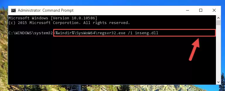 Uninstalling the broken registry of the Inseng.dll file from the Windows Registry Editor (for 64 Bit)