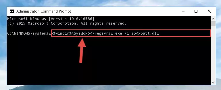 Cleaning the problematic registry of the Ip4xbatt.dll library from the Windows Registry Editor