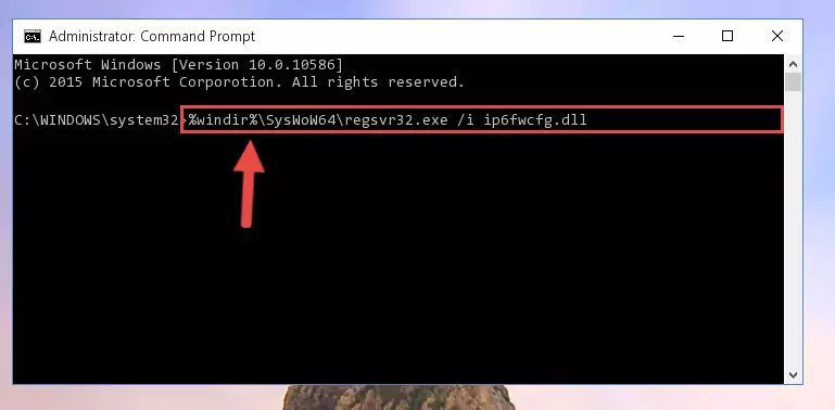 Uninstalling the Ip6fwcfg.dll file's broken registry from the Registry Editor (for 64 Bit)