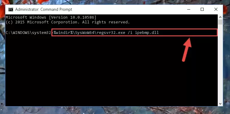 Uninstalling the Ipebmp.dll file's broken registry from the Registry Editor (for 64 Bit)