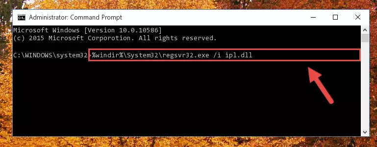 Deleting the damaged registry of the Ipl.dll