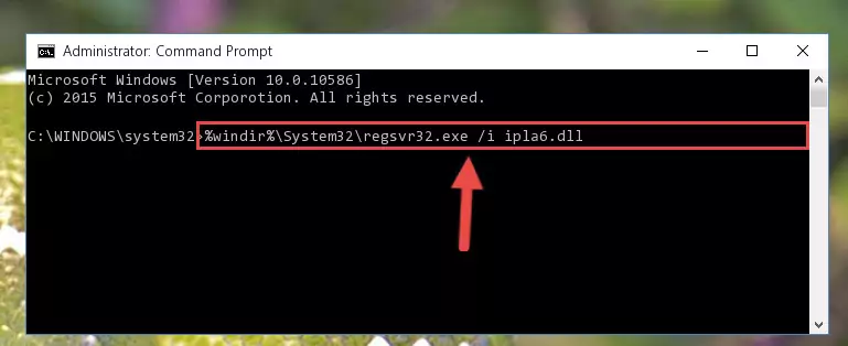 Cleaning the problematic registry of the Ipla6.dll file from the Windows Registry Editor