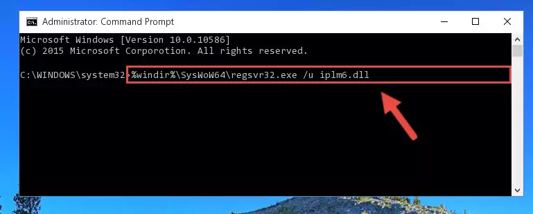 Reregistering the Iplm6.dll library in the system (for 64 Bit)