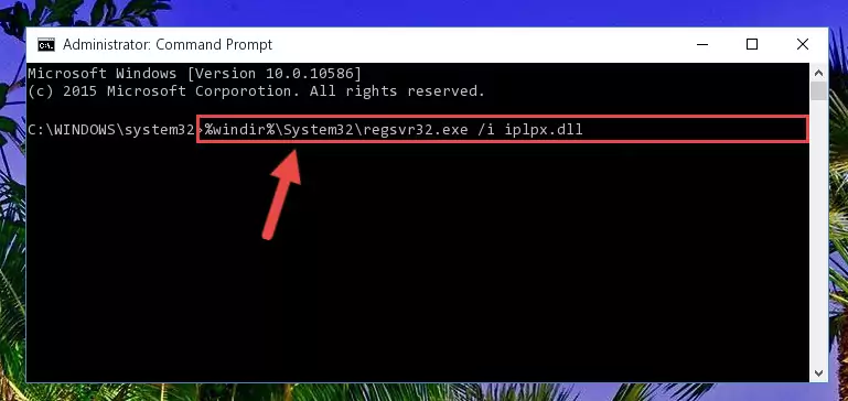 Reregistering the Iplpx.dll file in the system (for 64 Bit)