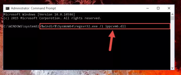 Deleting the Ippcvm6.dll file's problematic registry in the Windows Registry Editor