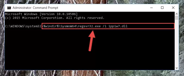 Uninstalling the Ippiw7.dll file's broken registry from the Registry Editor (for 64 Bit)