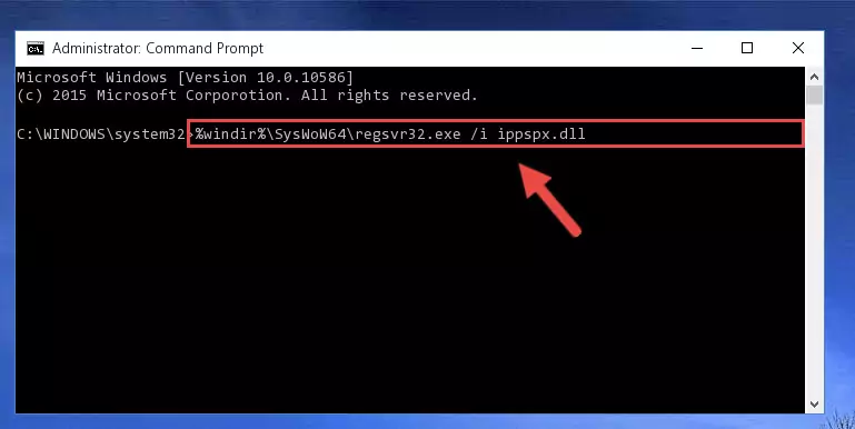 Uninstalling the broken registry of the Ippspx.dll file from the Windows Registry Editor (for 64 Bit)