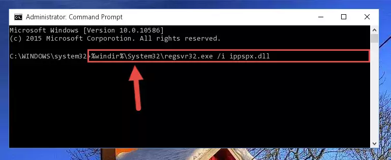 Uninstalling the Ippspx.dll file from the system registry
