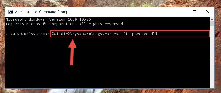 Cleaning the problematic registry of the Ipsecsvc.dll file from the Windows Registry Editor