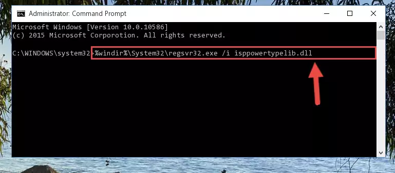 Deleting the damaged registry of the Isppowertypelib.dll