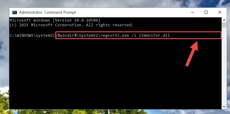 Deleting the damaged registry of the Itmonitor.dll