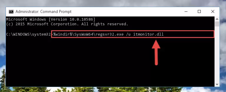 Reregistering the Itmonitor.dll library in the system (for 64 Bit)