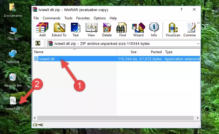 Copying the Iview3.dll file into the software's file folder