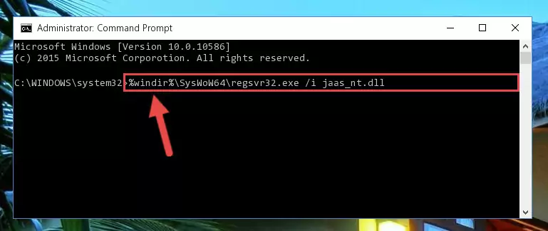 Uninstalling the Jaas_nt.dll file from the system registry