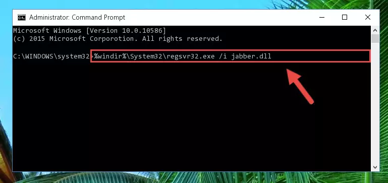Reregistering the Jabber.dll library in the system (for 64 Bit)