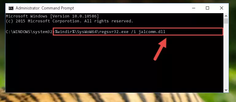 Deleting the damaged registry of the Jalcomm.dll
