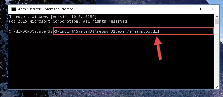 Deleting the Jamptoo.dll file's problematic registry in the Windows Registry Editor