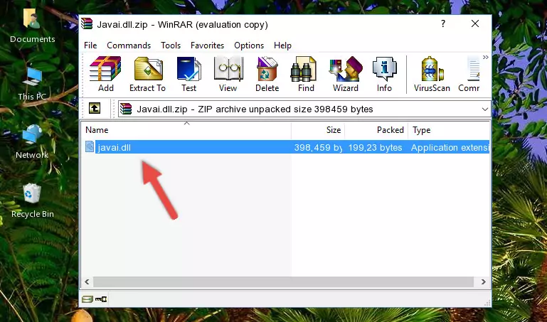 Copying the Javai.dll file into the software's file folder