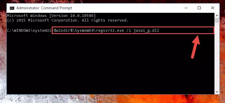Deleting the damaged registry of the Javai_g.dll
