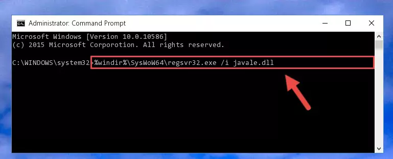 Uninstalling the broken registry of the Javale.dll library from the Windows Registry Editor (for 64 Bit)