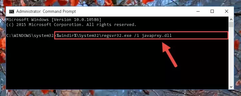 Reregistering the Javaprxy.dll library in the system (for 64 Bit)