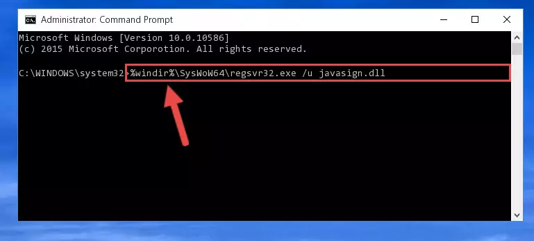 Creating a new registry for the Javasign.dll library