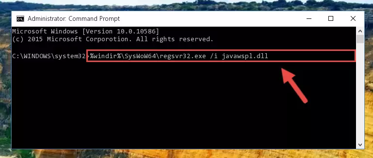 Deleting the Javawspl.dll file's problematic registry in the Windows Registry Editor
