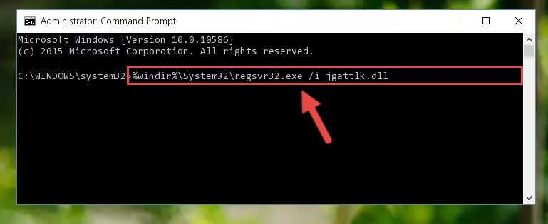 Reregistering the Jgattlk.dll library in the system (for 64 Bit)
